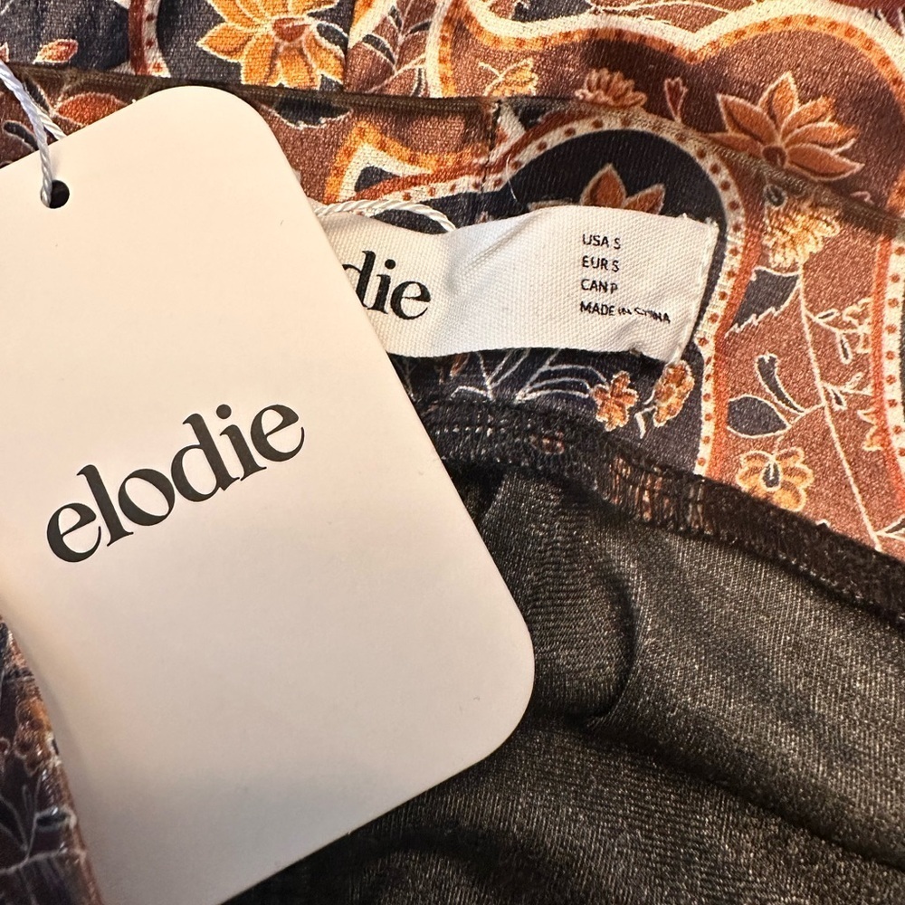 Elodie - Velvet Paisley Pants - Picture 8 of 10